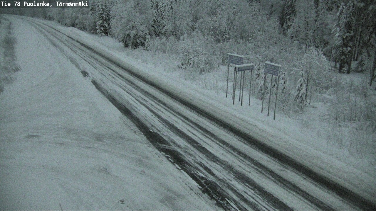 Weather Camera Image Väg 78 Puolango, Törmänmaki, Puolanka, Kainuu