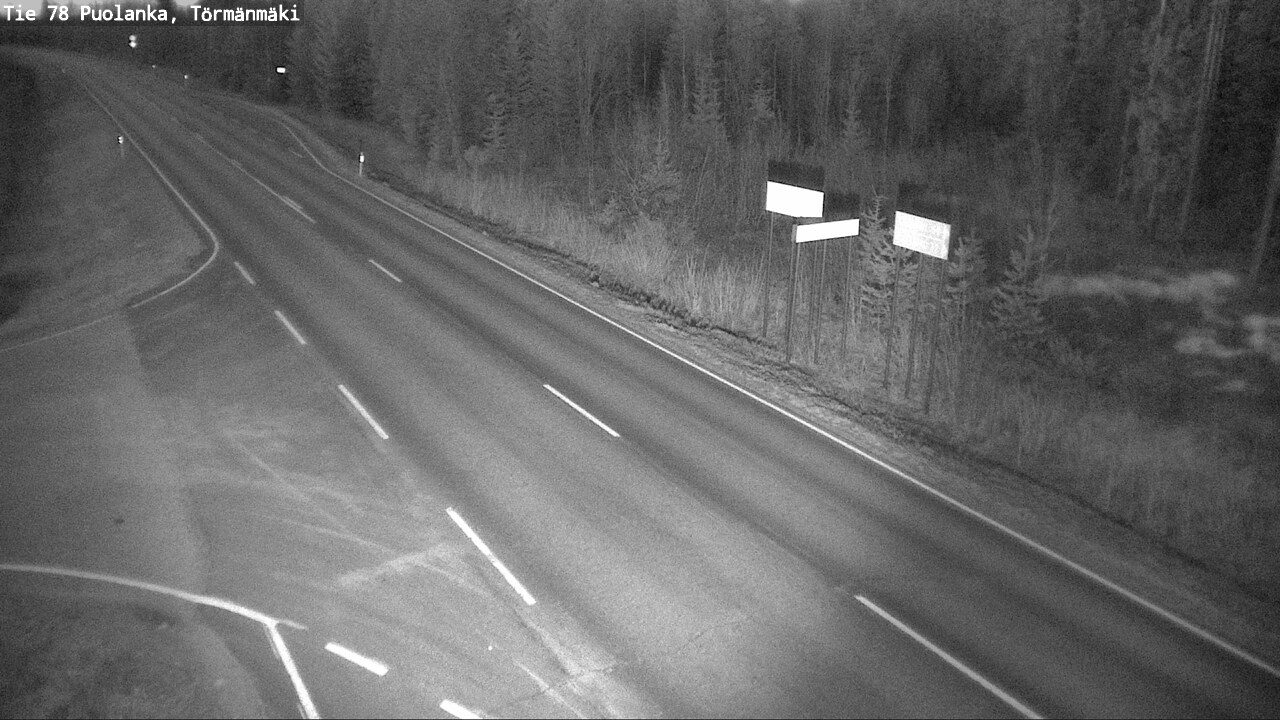 Weather Camera Image Road 78 Puolanka, Törmänmäki, Puolanka, Kainuu