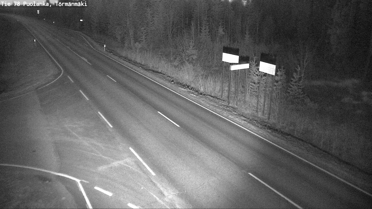 Weather Camera Image Road 78 Puolanka, Törmänmäki, Puolanka, Kainuu
