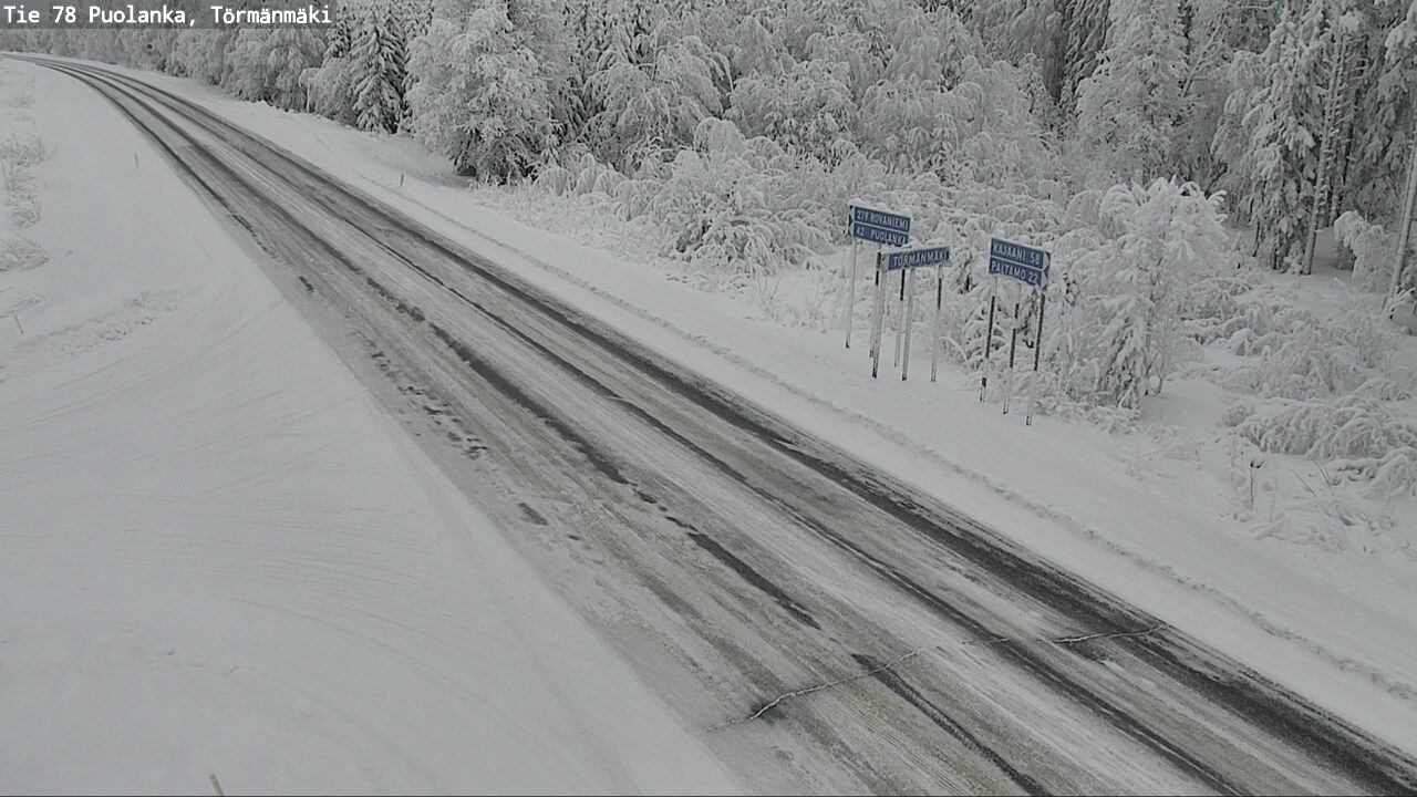 Weather Camera Image Road 78 Puolanka, Törmänmäki, Puolanka, Kainuu