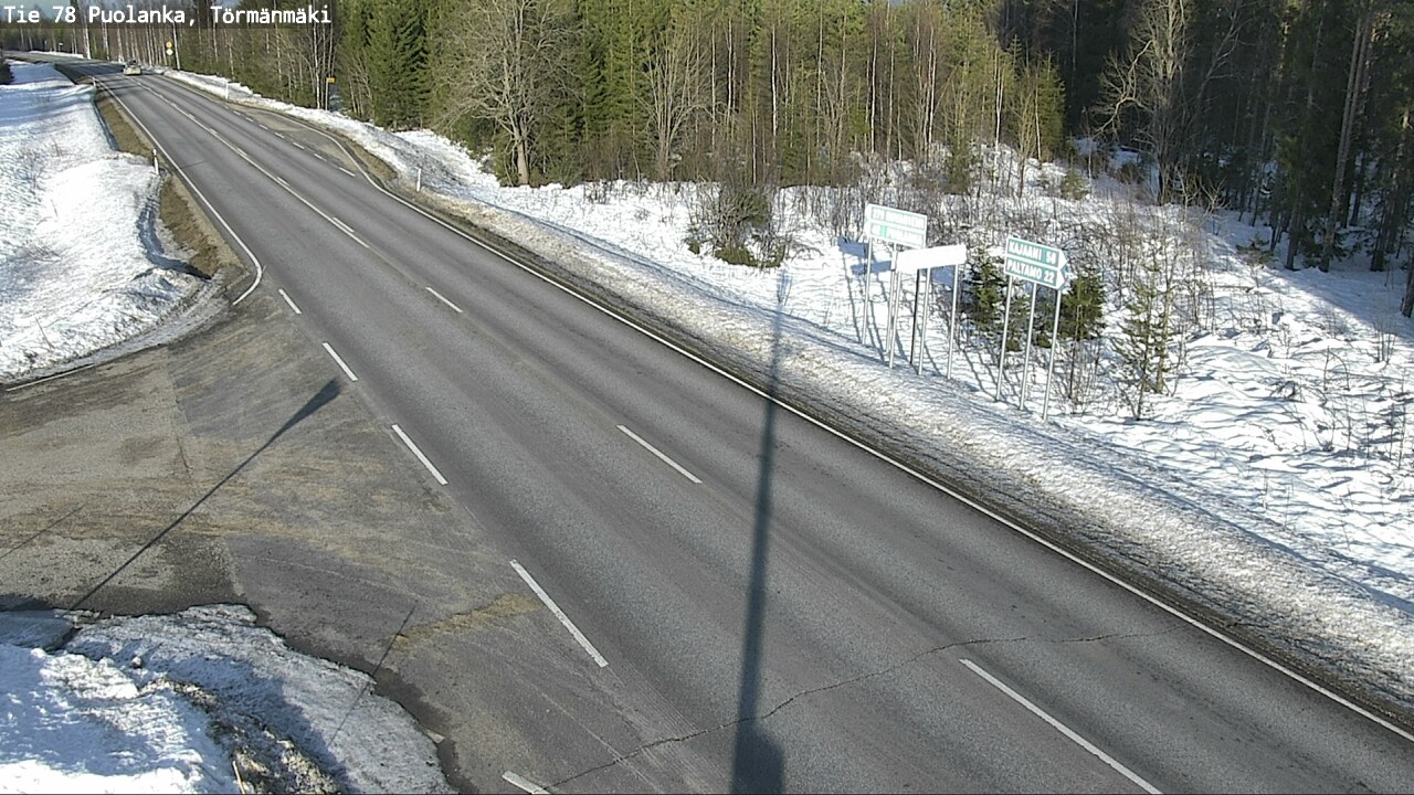 Weather Camera Image Road 78 Puolanka, Törmänmäki, Puolanka, Kainuu