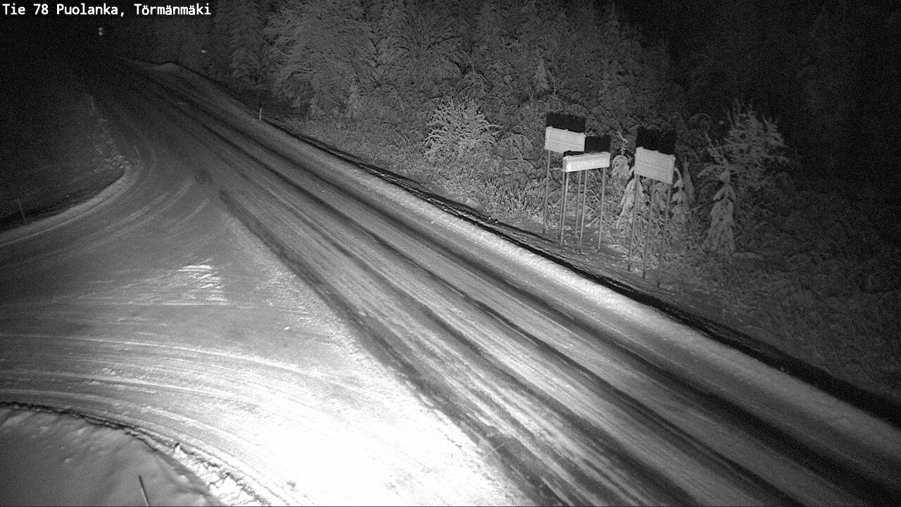 Weather Camera Image Väg 78 Puolango, Törmänmaki, Puolanka, Kainuu