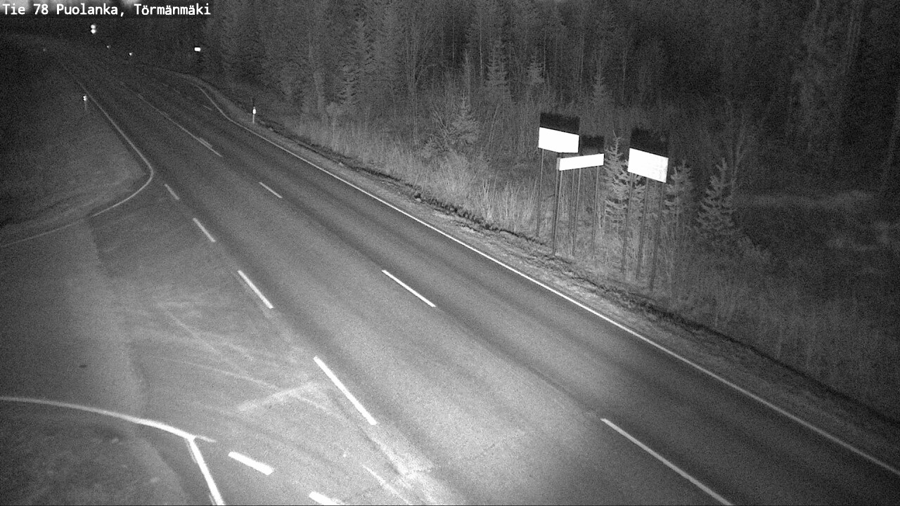 Weather Camera Image Road 78 Puolanka, Törmänmäki, Puolanka, Kainuu