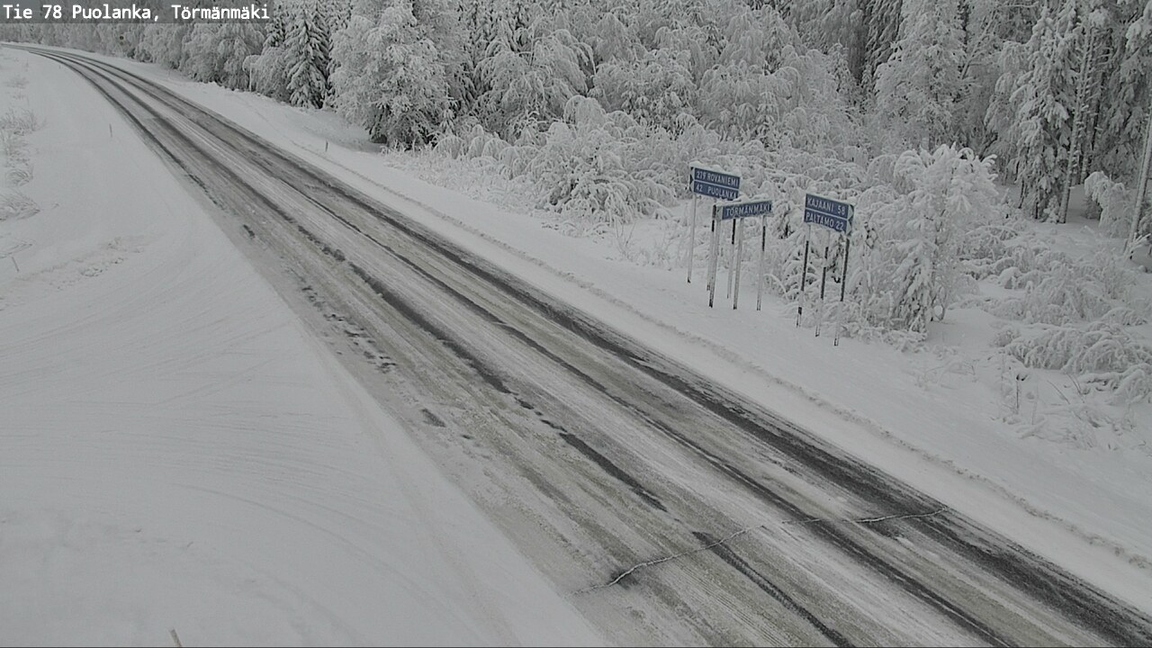Weather Camera Image Road 78 Puolanka, Törmänmäki, Puolanka, Kainuu