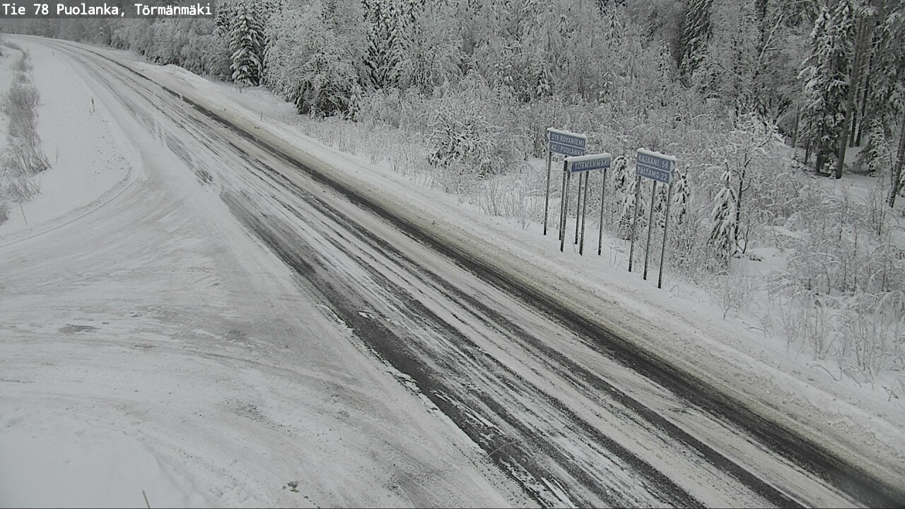 Weather Camera Image Väg 78 Puolango, Törmänmaki, Puolanka, Kainuu