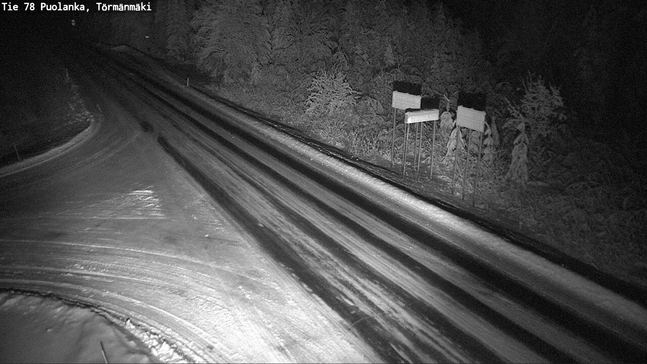 Weather Camera Image Väg 78 Puolango, Törmänmaki, Puolanka, Kainuu