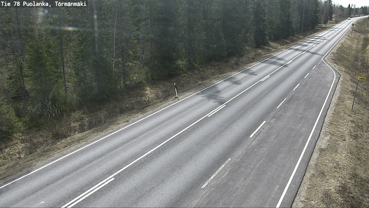 Weather Camera Image Väg 78 Puolango, Törmänmaki, Puolanka, Kainuu