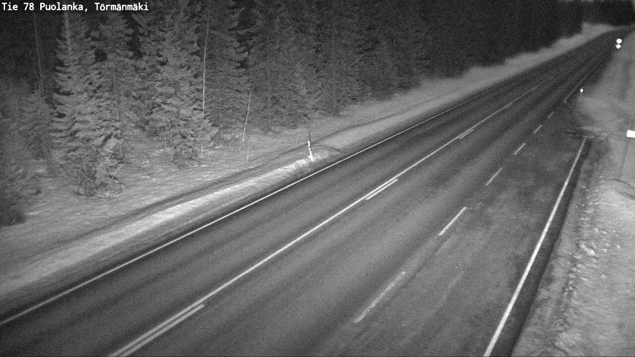 Weather Camera Image Road 78 Puolanka, Törmänmäki, Puolanka, Kainuu