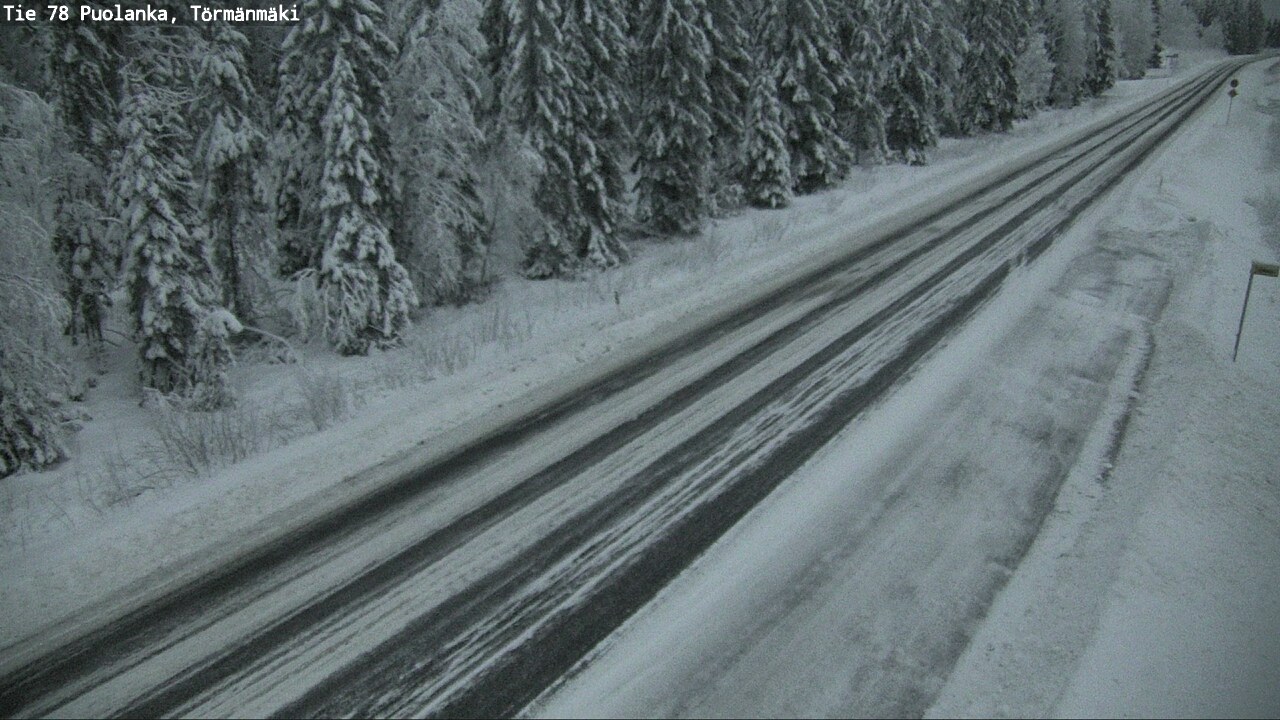 Weather Camera Image Väg 78 Puolango, Törmänmaki, Puolanka, Kainuu