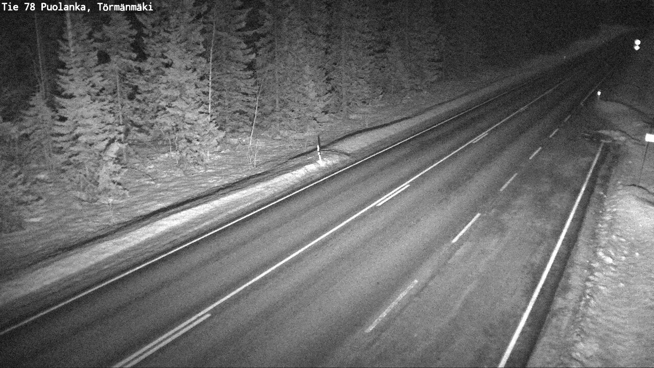Weather Camera Image Road 78 Puolanka, Törmänmäki, Puolanka, Kainuu