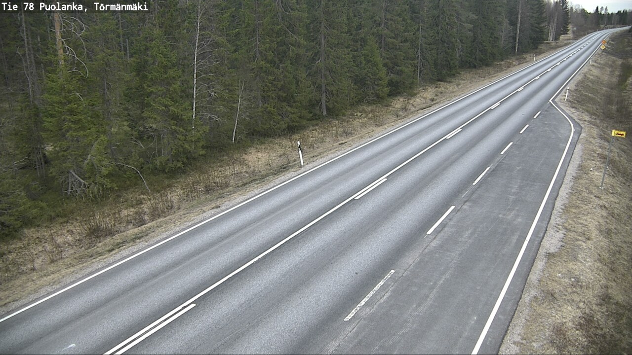 Weather Camera Image Road 78 Puolanka, Törmänmäki, Puolanka, Kainuu