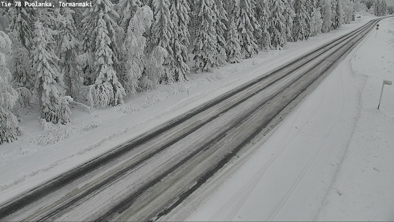 Weather Camera Image Väg 78 Puolango, Törmänmaki, Puolanka, Kainuu