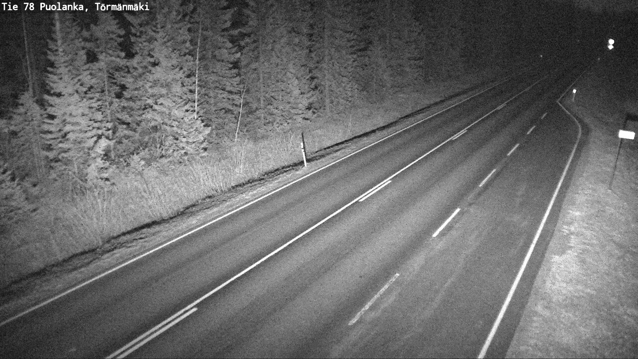 Weather Camera Image Road 78 Puolanka, Törmänmäki, Puolanka, Kainuu