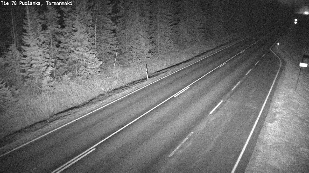 Weather Camera Image Road 78 Puolanka, Törmänmäki, Puolanka, Kainuu