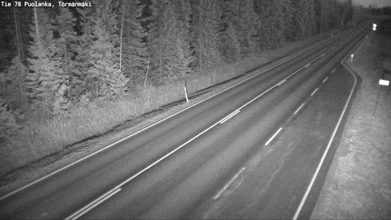 Weather Camera Image Road 78 Puolanka, Törmänmäki, Puolanka, Kainuu
