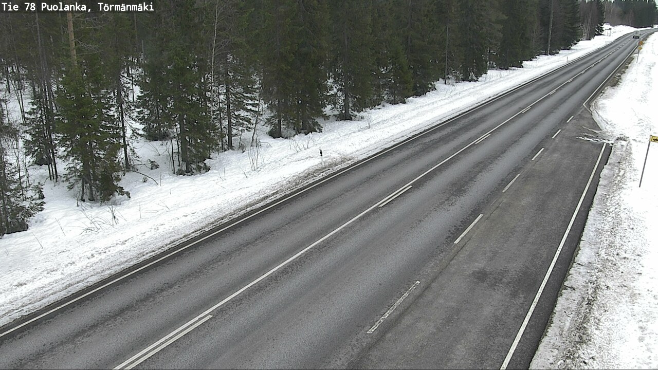 Weather Camera Image Road 78 Puolanka, Törmänmäki, Puolanka, Kainuu