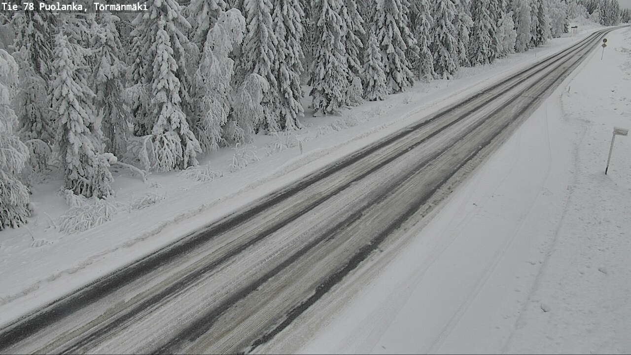 Weather Camera Image Väg 78 Puolango, Törmänmaki, Puolanka, Kainuu