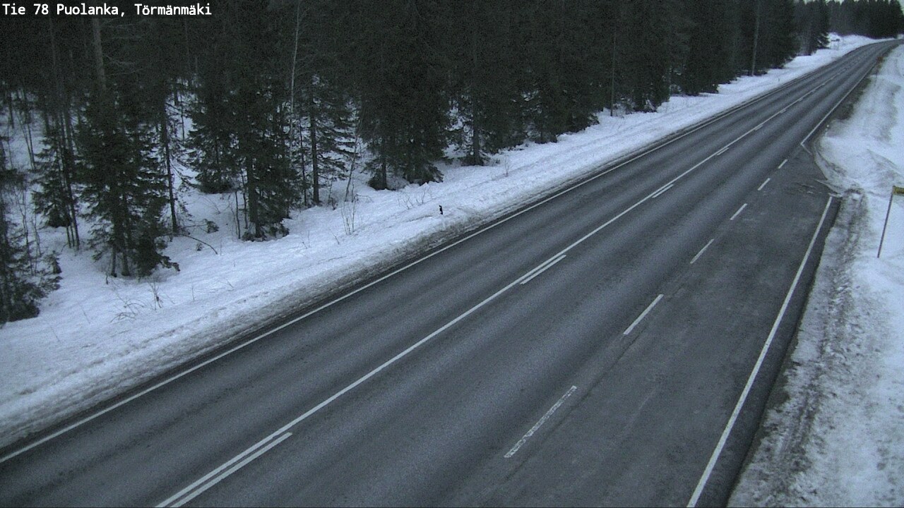 Weather Camera Image Road 78 Puolanka, Törmänmäki, Puolanka, Kainuu