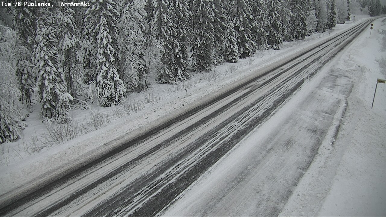 Weather Camera Image Väg 78 Puolango, Törmänmaki, Puolanka, Kainuu