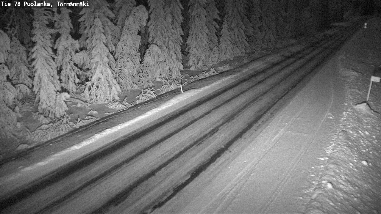 Weather Camera Image Väg 78 Puolango, Törmänmaki, Puolanka, Kainuu