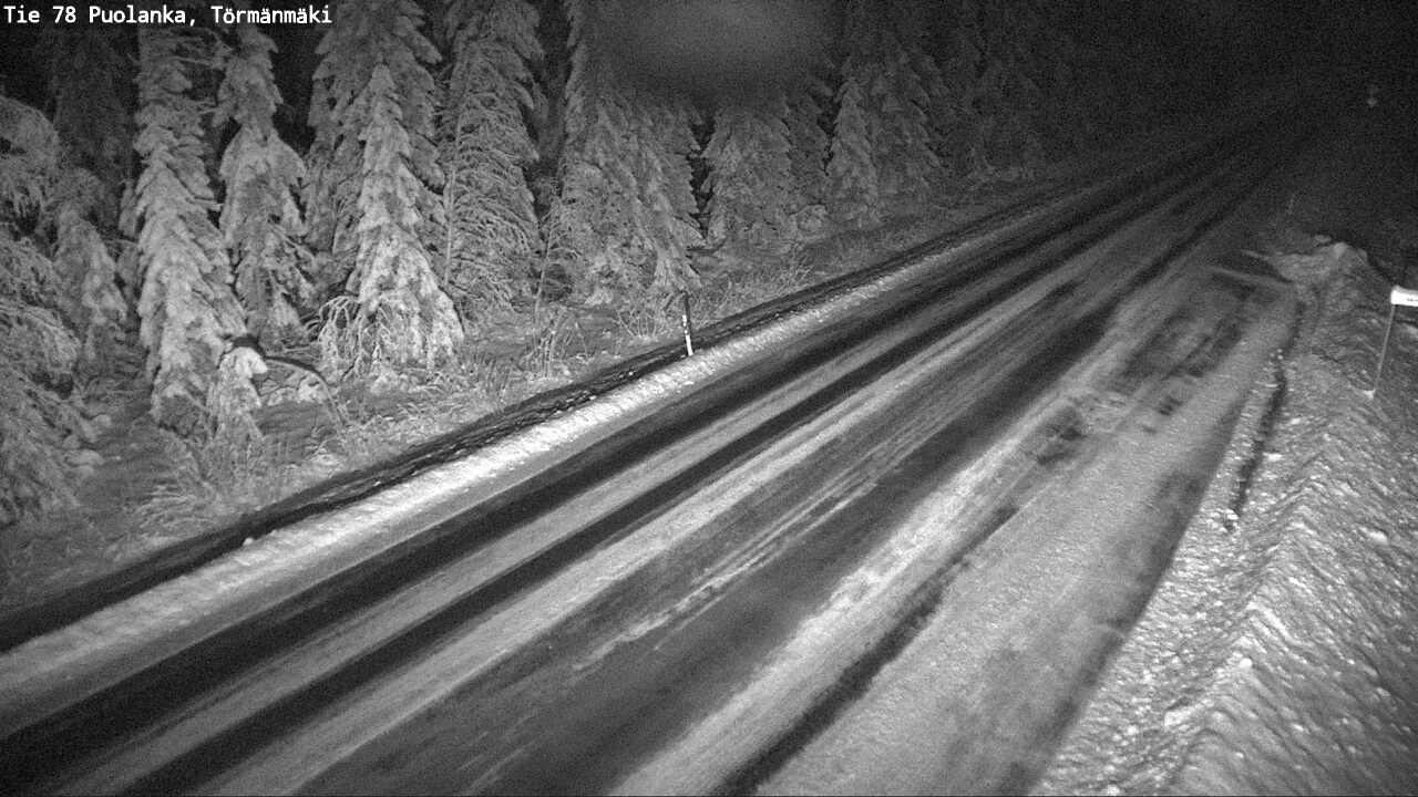 Weather Camera Image Väg 78 Puolango, Törmänmaki, Puolanka, Kainuu