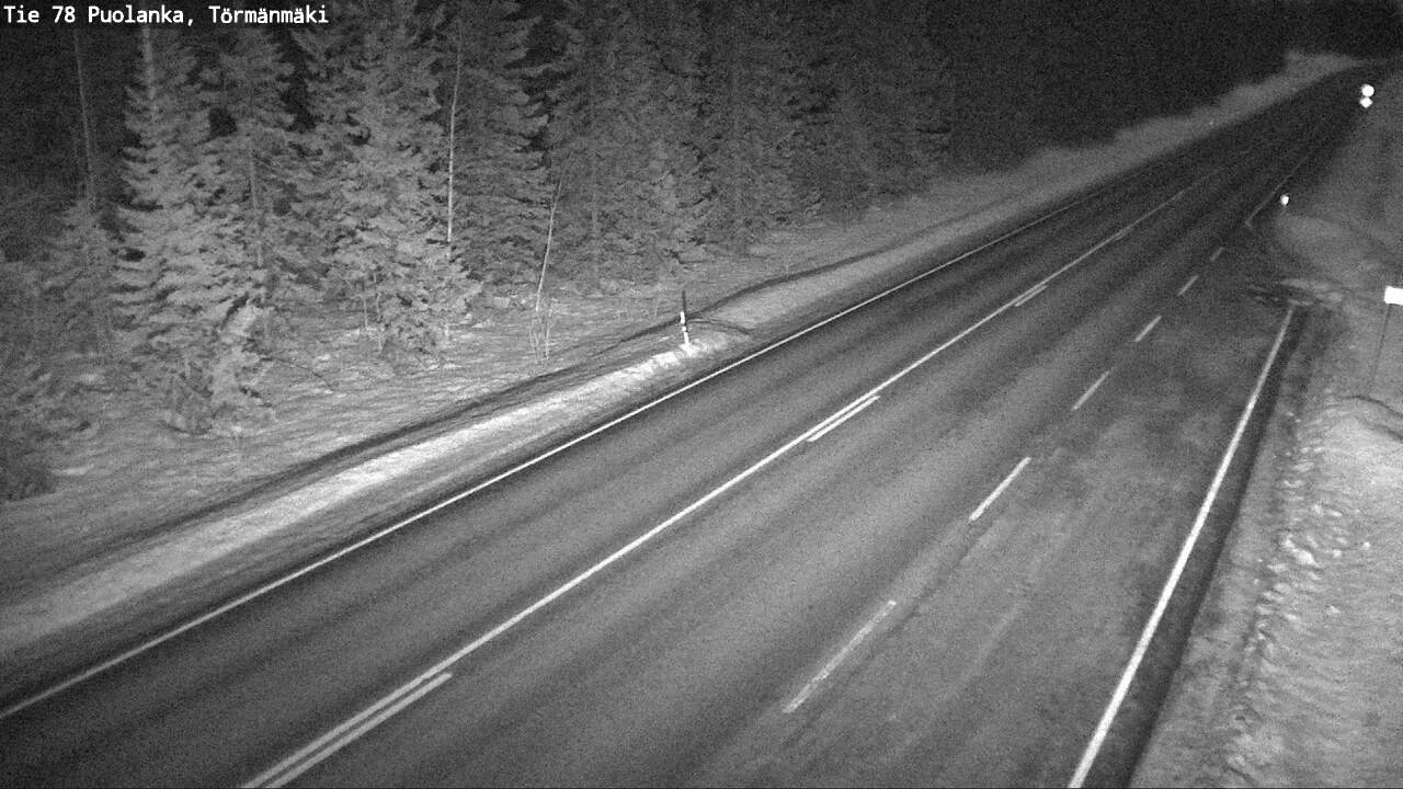 Weather Camera Image Road 78 Puolanka, Törmänmäki, Puolanka, Kainuu