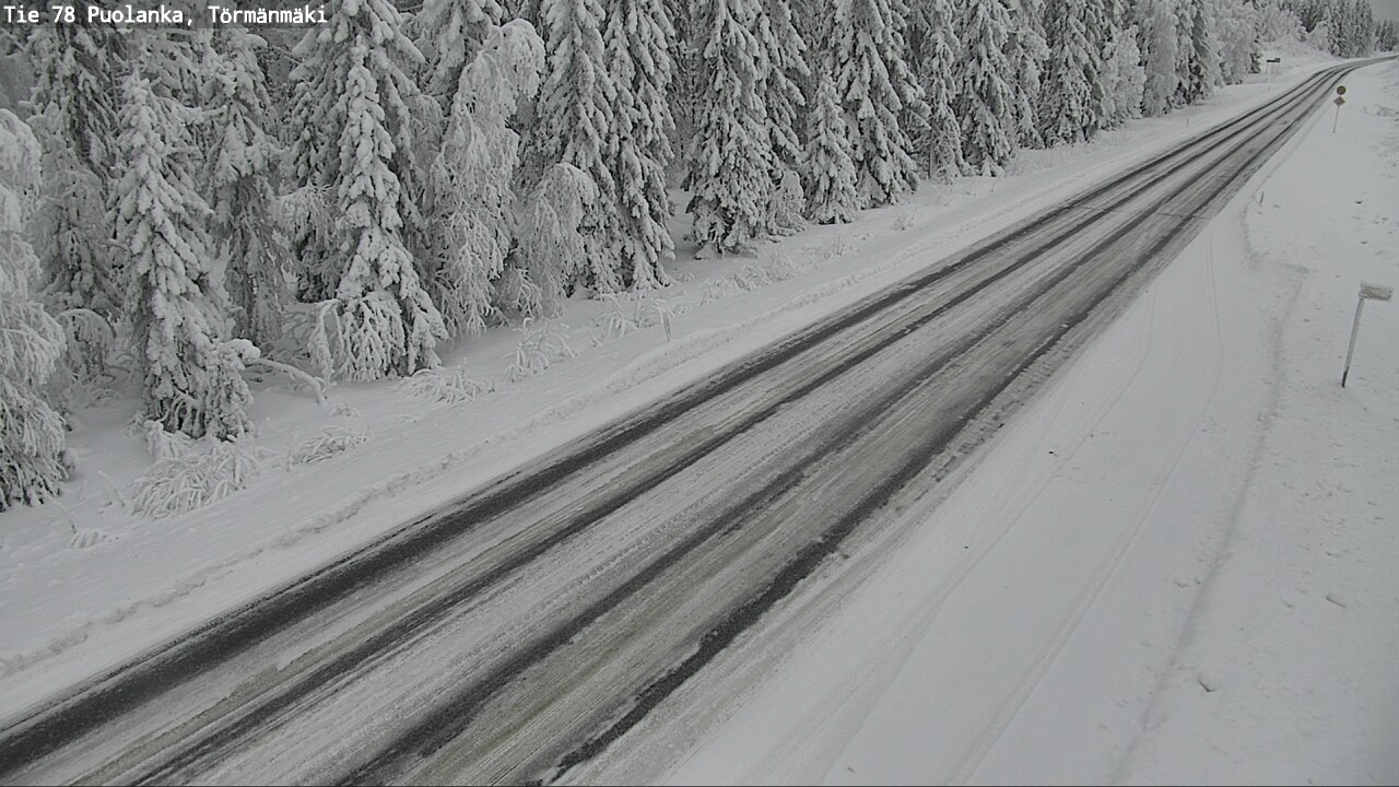 Weather Camera Image Väg 78 Puolango, Törmänmaki, Puolanka, Kainuu