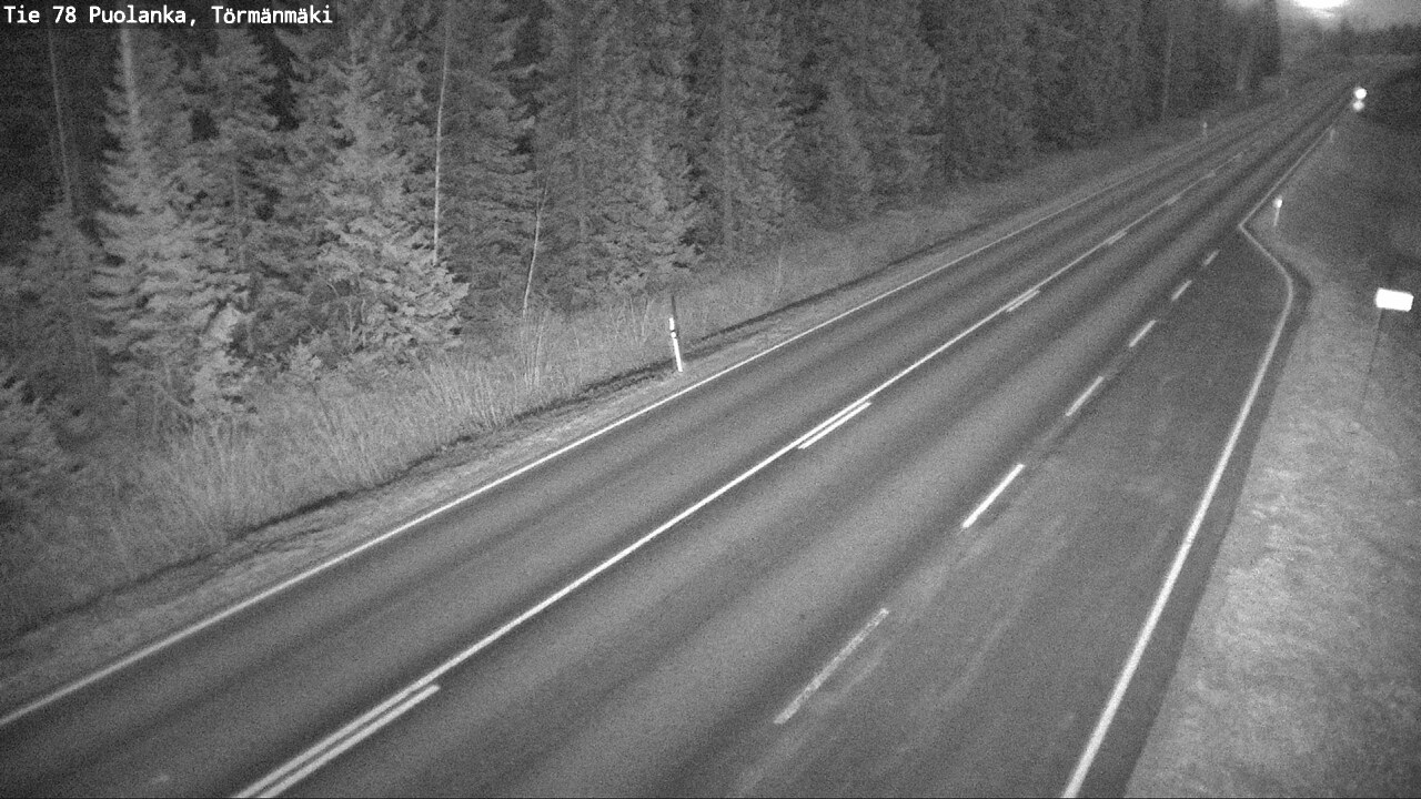 Weather Camera Image Road 78 Puolanka, Törmänmäki, Puolanka, Kainuu