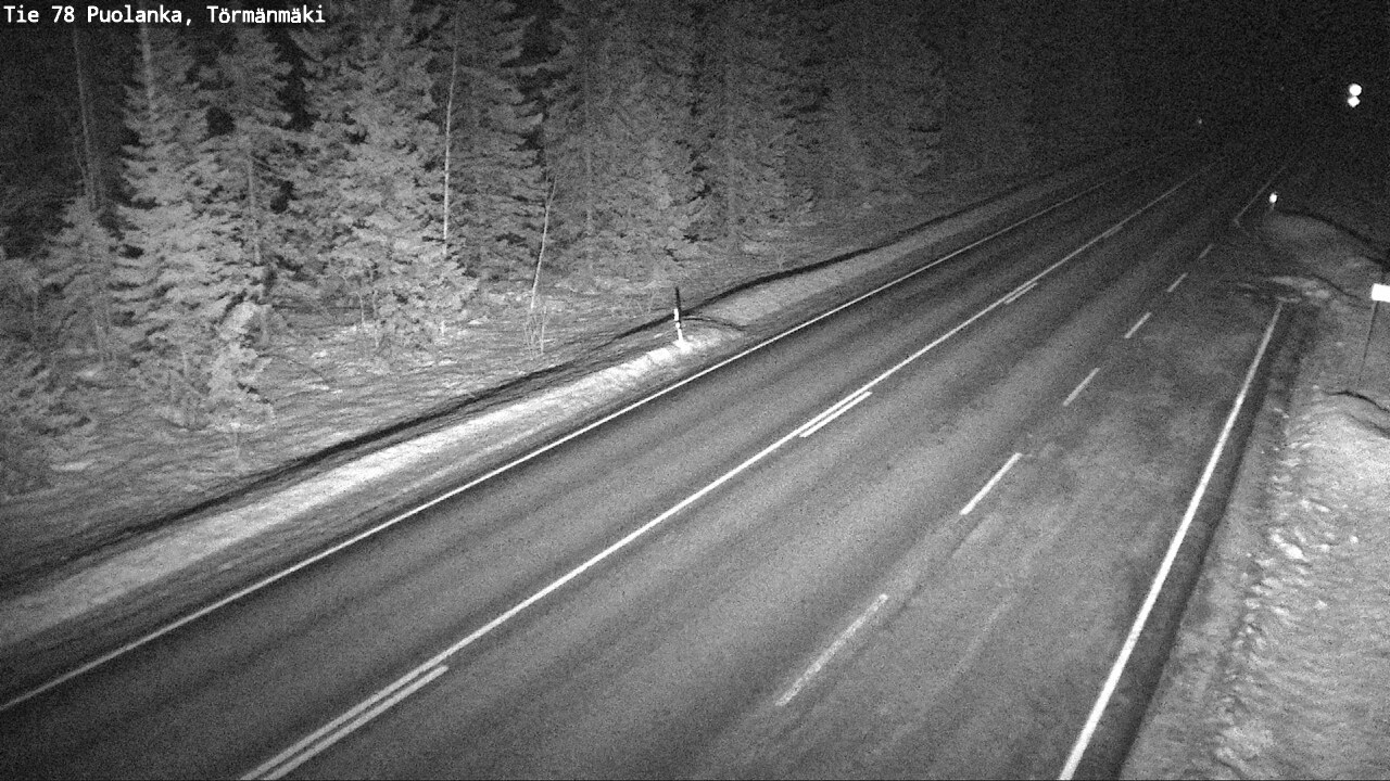 Weather Camera Image Road 78 Puolanka, Törmänmäki, Puolanka, Kainuu