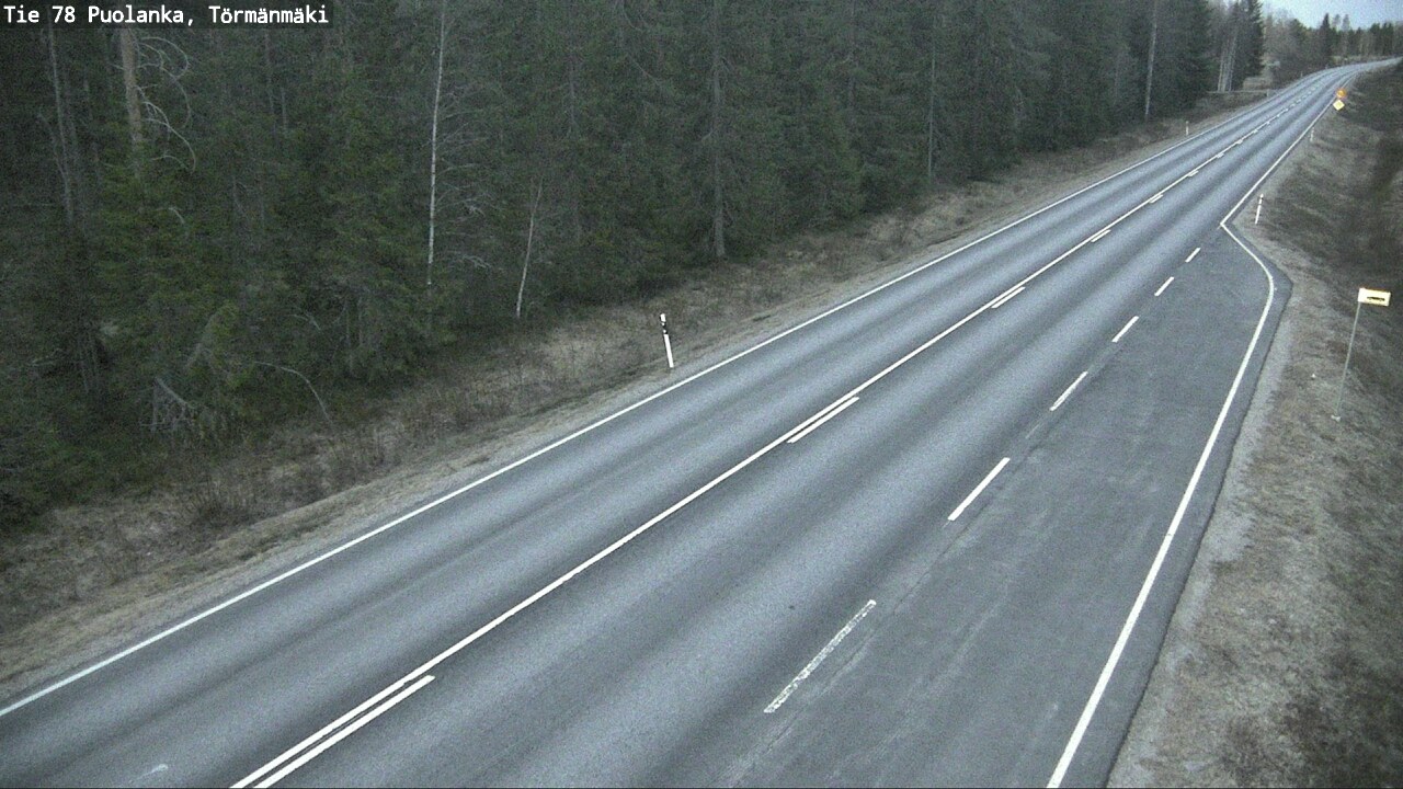 Weather Camera Image Road 78 Puolanka, Törmänmäki, Puolanka, Kainuu