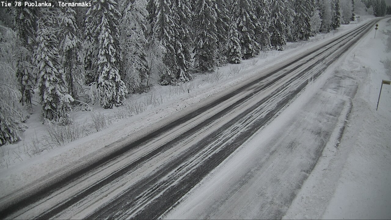 Weather Camera Image Väg 78 Puolango, Törmänmaki, Puolanka, Kainuu