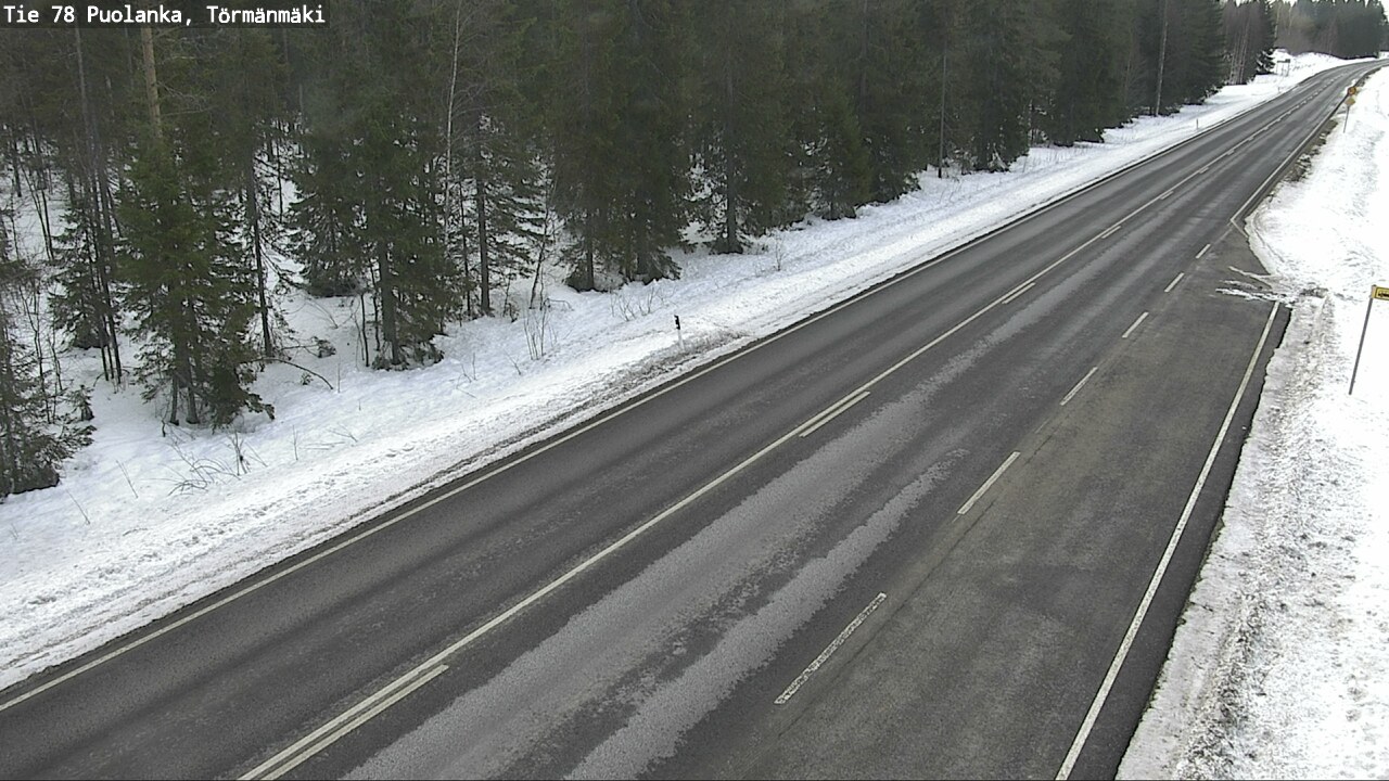 Weather Camera Image Road 78 Puolanka, Törmänmäki, Puolanka, Kainuu