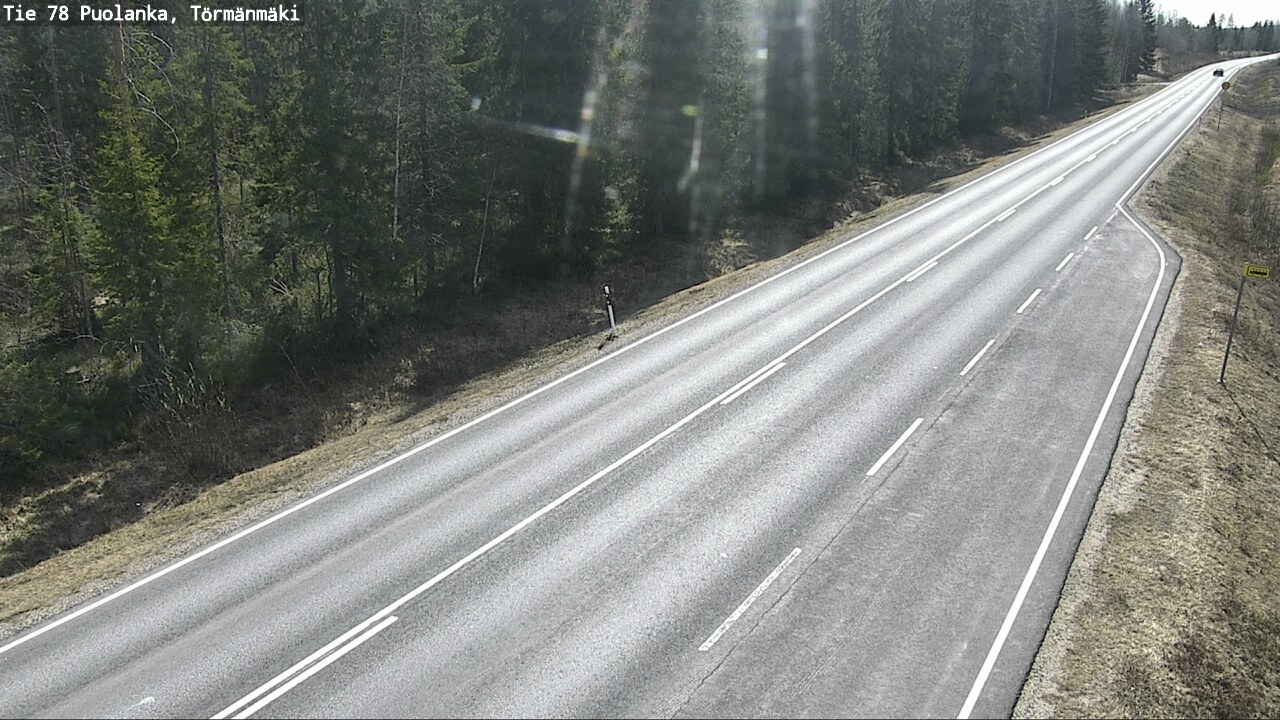 Weather Camera Image Väg 78 Puolango, Törmänmaki, Puolanka, Kainuu