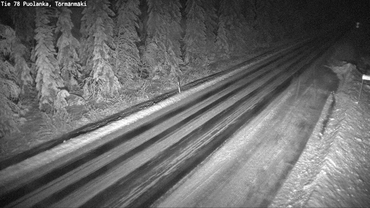 Weather Camera Image Väg 78 Puolango, Törmänmaki, Puolanka, Kainuu