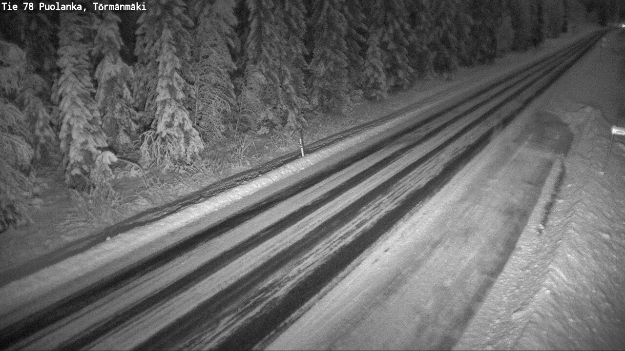 Weather Camera Image Väg 78 Puolango, Törmänmaki, Puolanka, Kainuu
