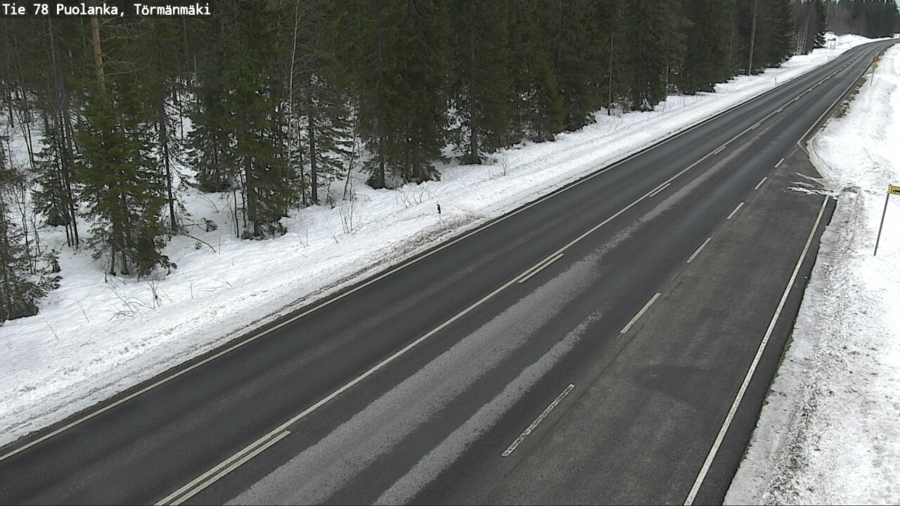 Weather Camera Image Road 78 Puolanka, Törmänmäki, Puolanka, Kainuu
