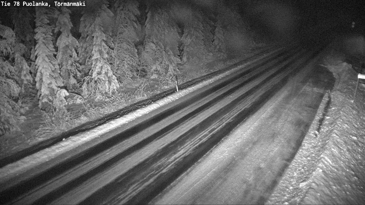 Weather Camera Image Väg 78 Puolango, Törmänmaki, Puolanka, Kainuu