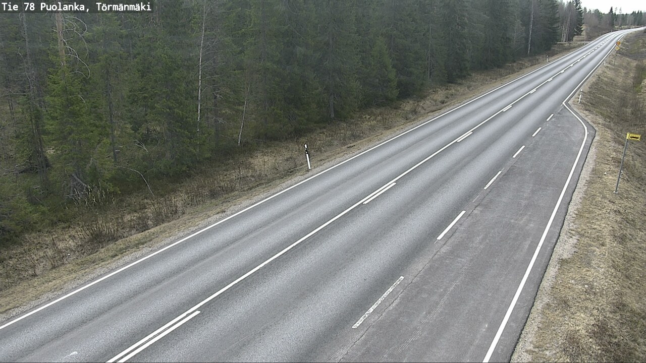 Weather Camera Image Väg 78 Puolango, Törmänmaki, Puolanka, Kainuu