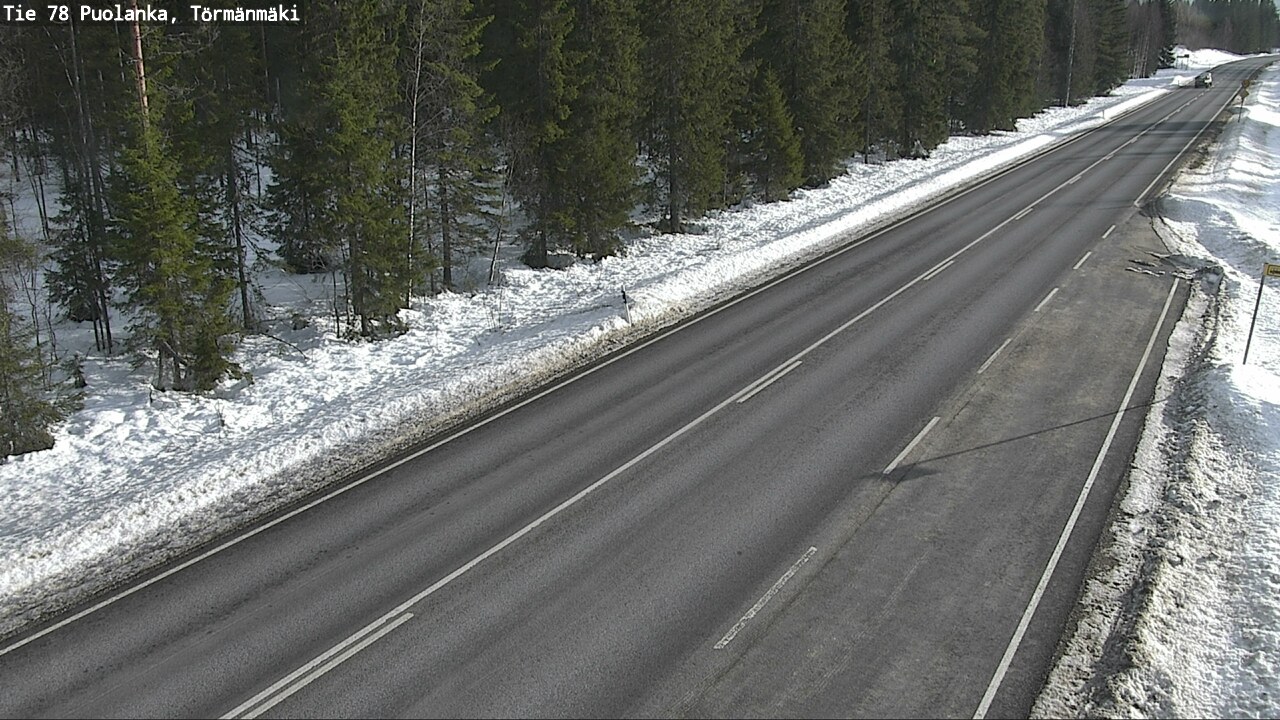 Weather Camera Image Road 78 Puolanka, Törmänmäki, Puolanka, Kainuu