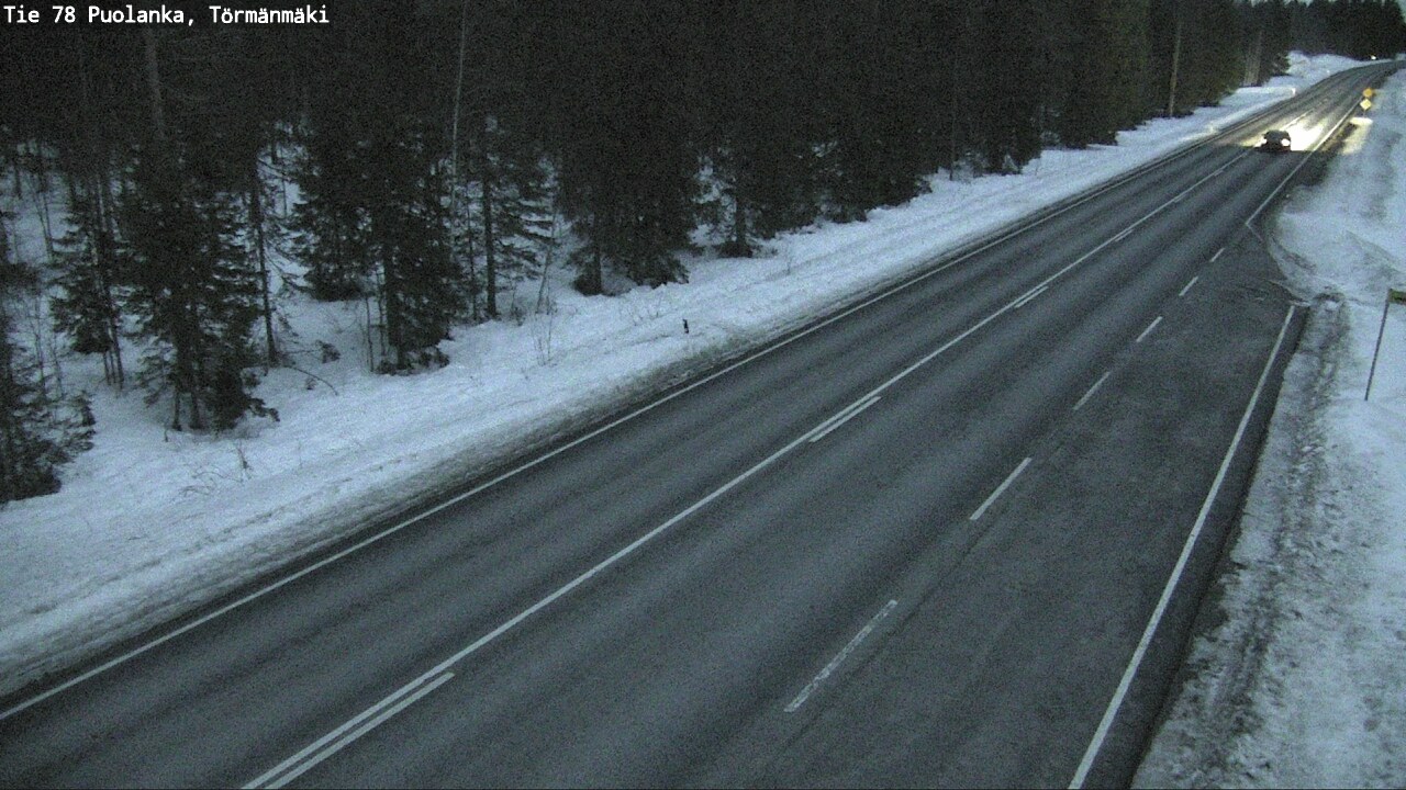 Weather Camera Image Road 78 Puolanka, Törmänmäki, Puolanka, Kainuu
