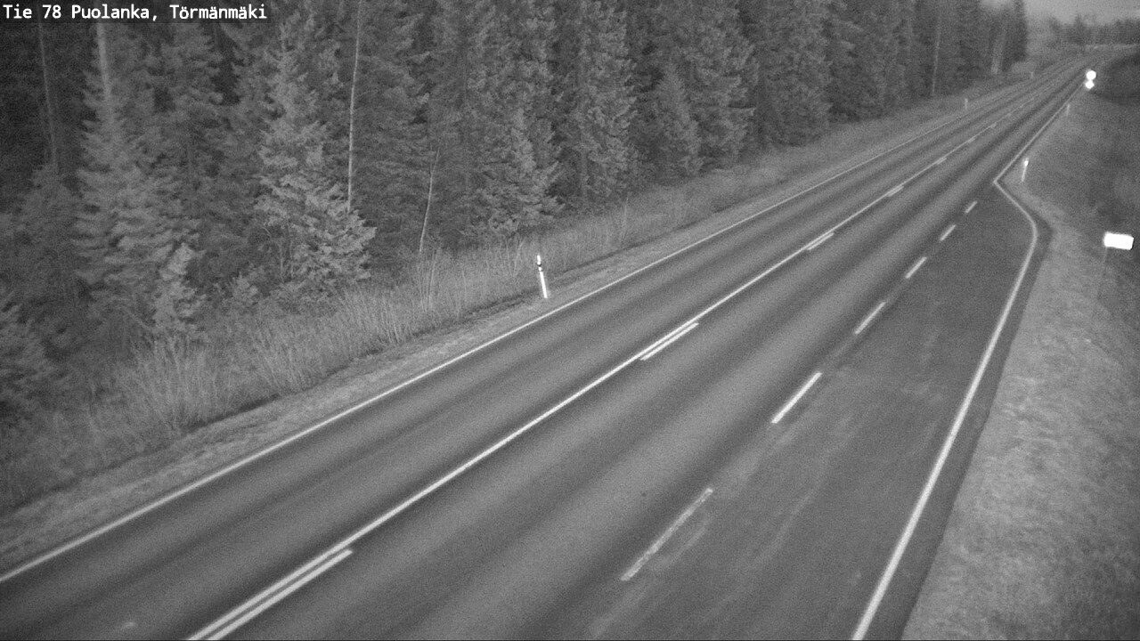 Weather Camera Image Road 78 Puolanka, Törmänmäki, Puolanka, Kainuu