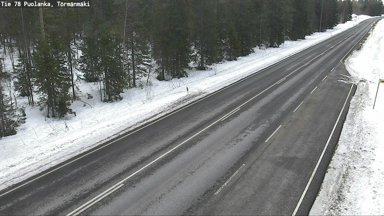 Weather Camera Image Road 78 Puolanka, Törmänmäki, Puolanka, Kainuu