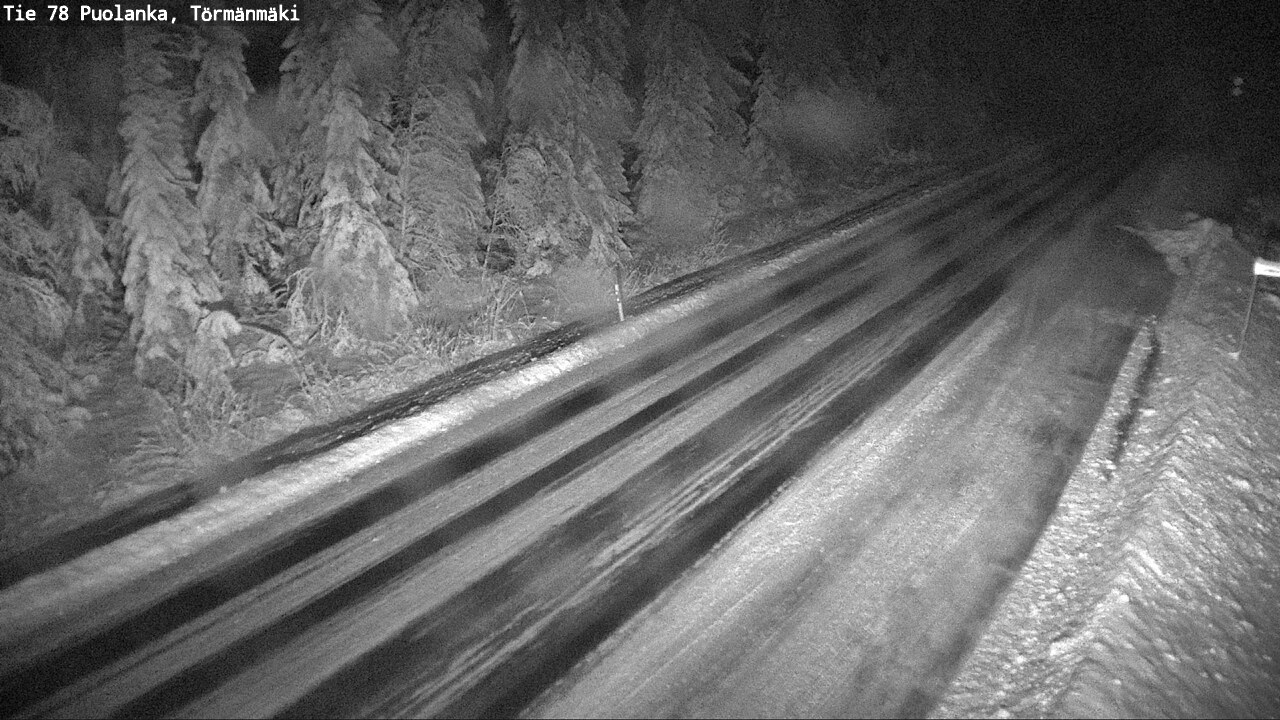 Weather Camera Image Väg 78 Puolango, Törmänmaki, Puolanka, Kainuu