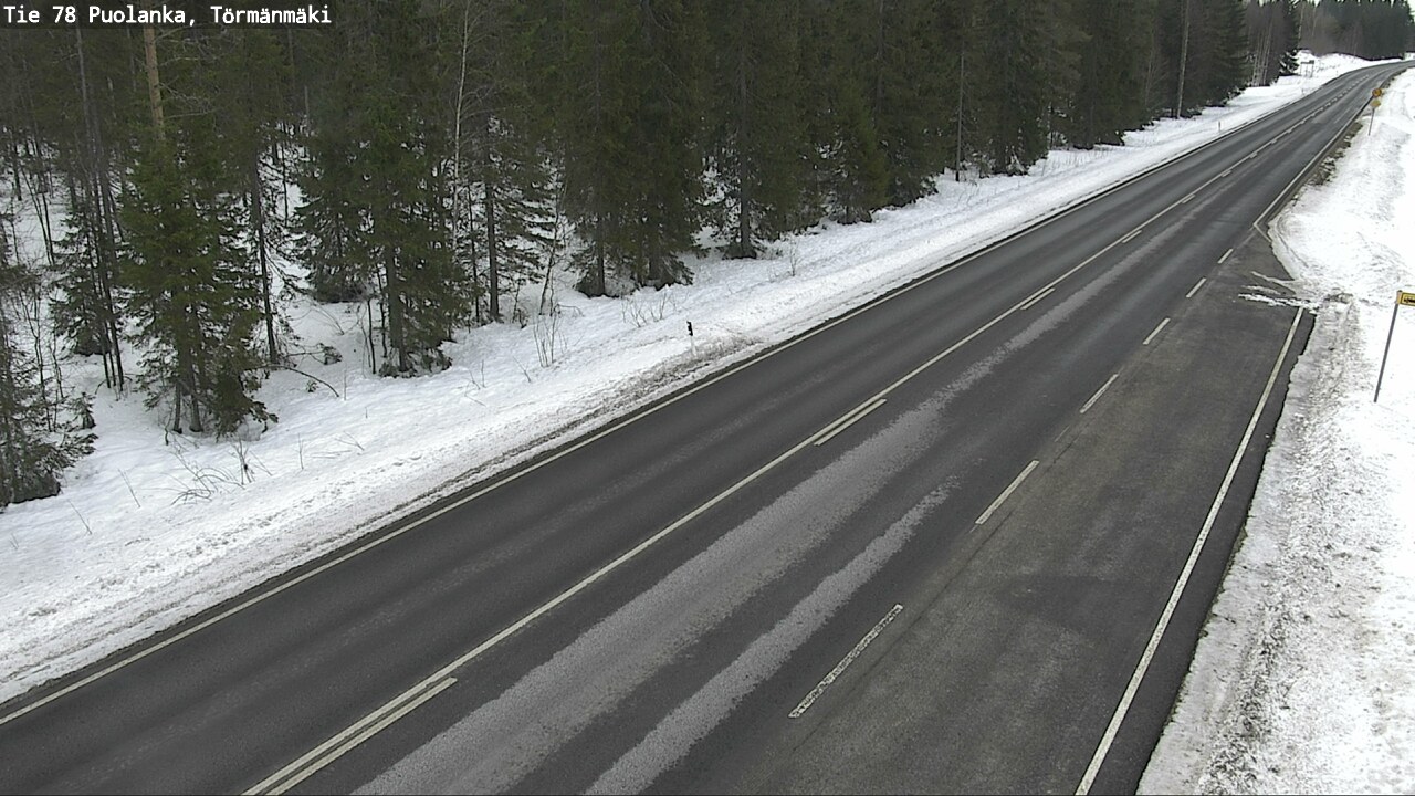 Weather Camera Image Road 78 Puolanka, Törmänmäki, Puolanka, Kainuu