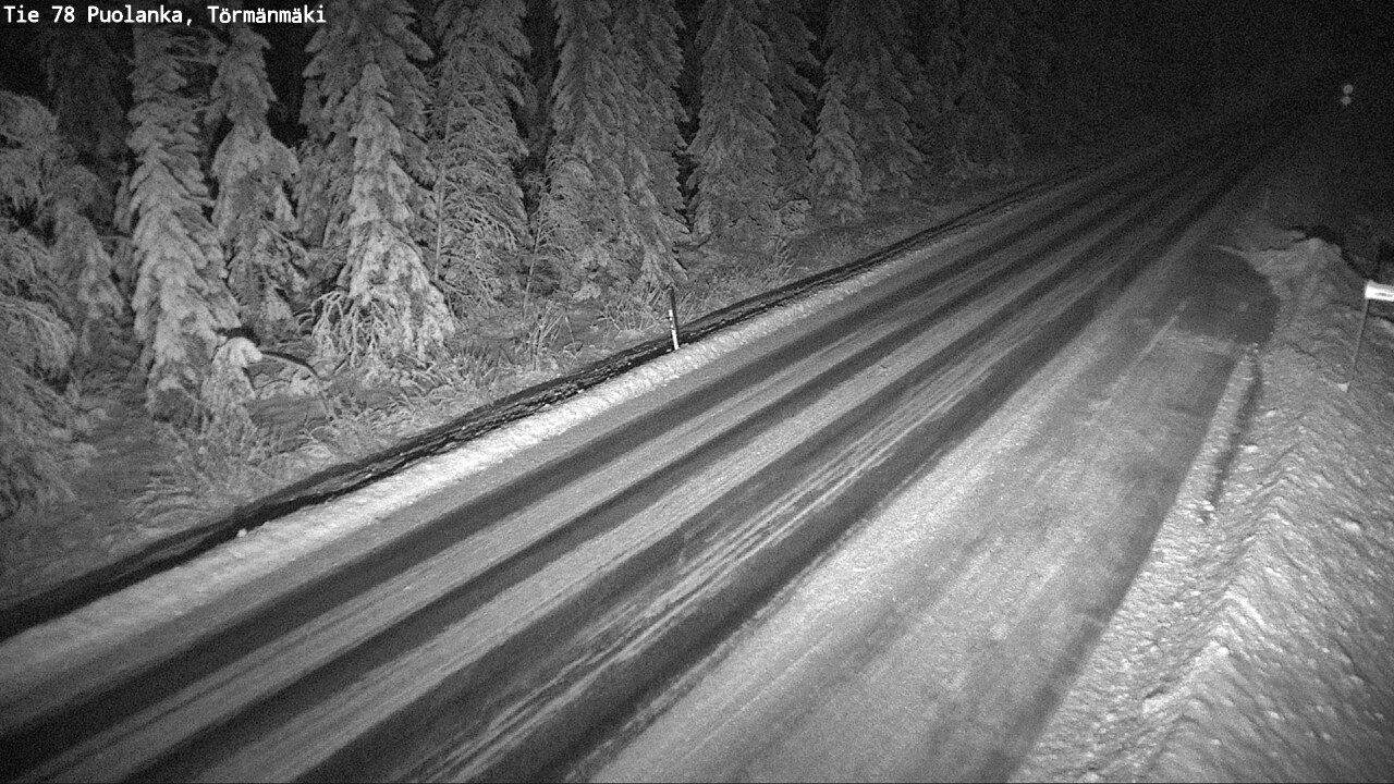 Weather Camera Image Väg 78 Puolango, Törmänmaki, Puolanka, Kainuu
