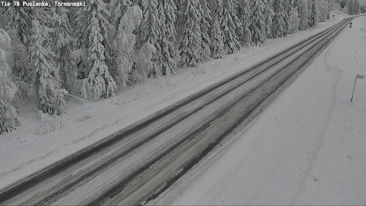 Weather Camera Image Road 78 Puolanka, Törmänmäki, Puolanka, Kainuu