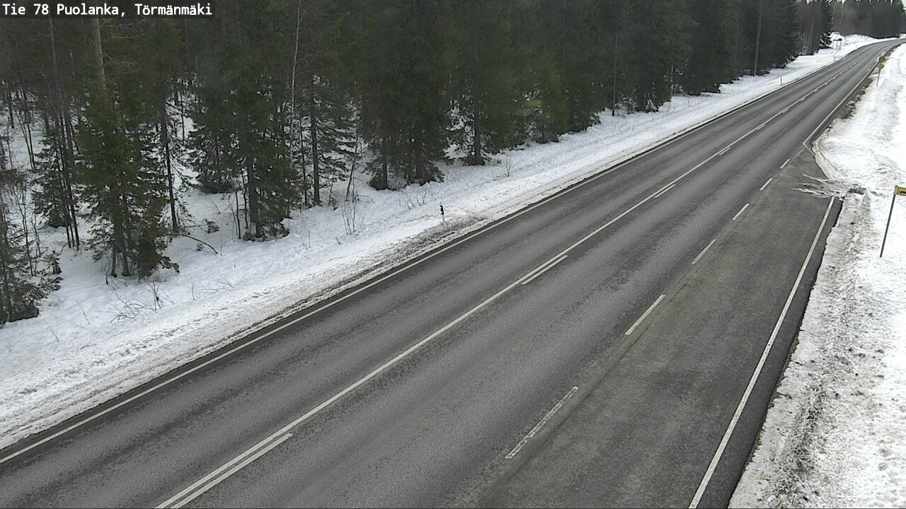 Weather Camera Image Road 78 Puolanka, Törmänmäki, Puolanka, Kainuu