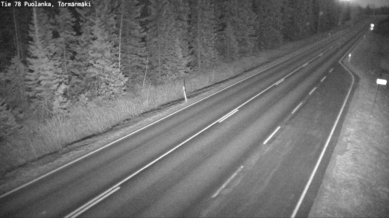 Weather Camera Image Road 78 Puolanka, Törmänmäki, Puolanka, Kainuu