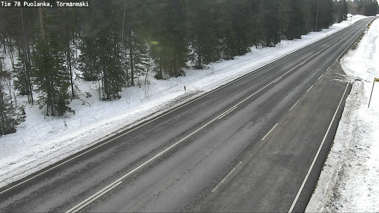 Weather Camera Image Road 78 Puolanka, Törmänmäki, Puolanka, Kainuu