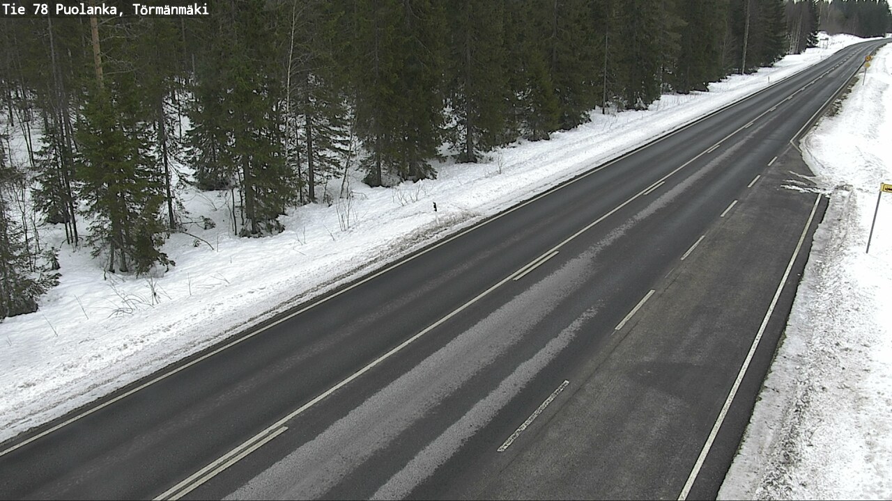 Weather Camera Image Road 78 Puolanka, Törmänmäki, Puolanka, Kainuu